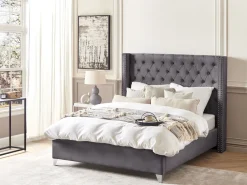 Manta Decorativa Em Algodao Creme E Cinzento 130 X 180 Cm Hospet