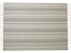 Manta Decorativa Em Algodao Preto E Branco 130 X 180 Cm Panvel