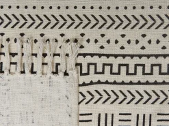 Manta Decorativa Em Algodao Preto E Branco 130 X 180 Cm Panvel