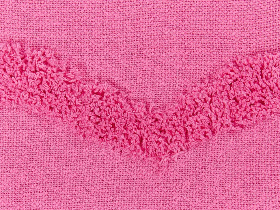 Manta Decorativa Em Algodao Rosa 125 X 150 Cm Khari