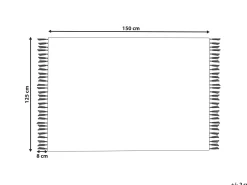 Manta Decorativa Em Algodao Rosa 125 X 150 Cm Khari