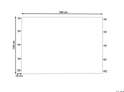 Manta Decorativa Em Algodao Creme E Rosa 130 X 180 Cm Nandyal