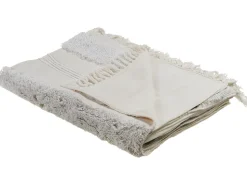 Manta Decorativa Em Algodao Branco 130 X 180 Cm Raebareli