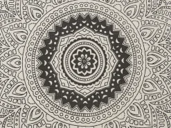 Manta Decorativa Em Algodao Creme E Preto 130 X 180 Cm Berhampore