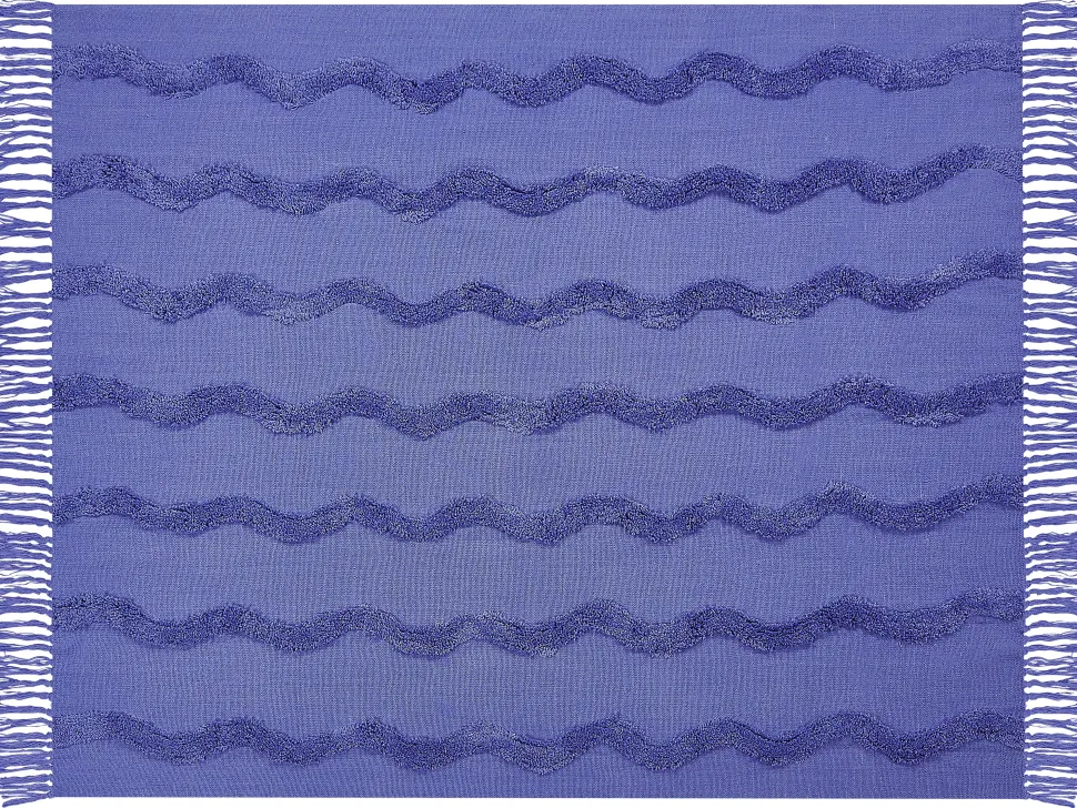 Manta Decorativa Em Algodao Roxo 125 X 150 Cm Khari