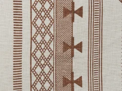 Manta Decorativa Em Algodao Creme E Castanho 130 X 180 Cm Jorhat