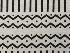 Manta Decorativa Em Algodao Preto E Branco 130 X 180 Cm Unnao