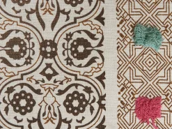 Manta Decorativa Em Algodao Creme E Castanho 130 X 180 Cm Chinsurah