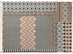 Manta Decorativa Em Algodao Multicolor 130 X 180 Cm Proddatur