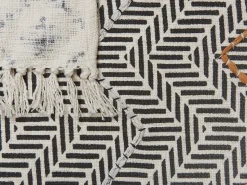 Manta Decorativa Em Algodao Multicolor 130 X 180 Cm Proddatur