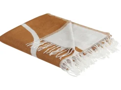 Manta Decorativa Laranja 130 X 170 Cm Palhi