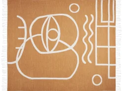 Manta Decorativa Laranja 130 X 170 Cm Palhi