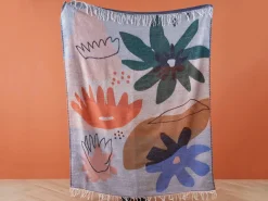 Manta Decorativa Multicolor 130 X 170 Cm Baidi