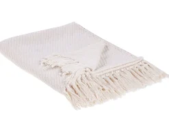 Manta Em Algodao Creme 125 X 150 Cm Yarsa