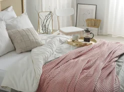 Manta Rosa 200 X 220 Cm Samur