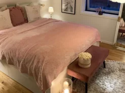 Manta Rosa 200 X 220 Cm Samur