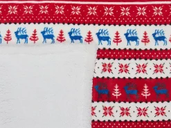 Manta Vermelha E Azul 200 X 220 Cm Reka