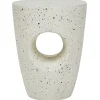 Mesa De Apoio Branca Com Efeito Terrazzo Edolo