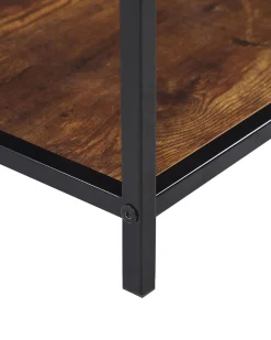 Mesa De Apoio Com 1 Gaveta Em Madeira Escura Berkley