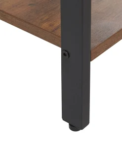 Mesa De Apoio Com 1 Gaveta Em Madeira Escura Vester