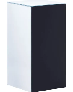 Mesa De Apoio Com 3 Gavetas Em Efeito Espelhado Prateada Lorris