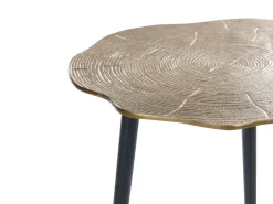 Mesa De Apoio Dourada E Preta Munnar