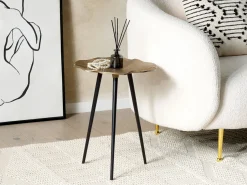 Mesa De Apoio Dourada E Preta Pudur