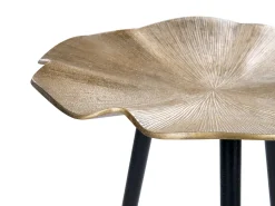 Mesa De Apoio Dourada E Preta Pudur