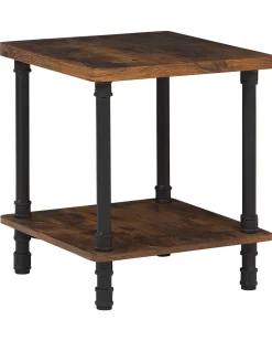 Mesa De Apoio Em Castanho Escuro Veril