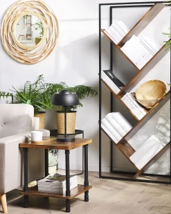 Mesa De Apoio Em Castanho Escuro Veril