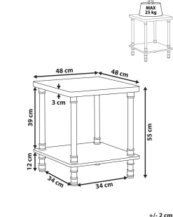 Mesa De Apoio Em Castanho Escuro Veril