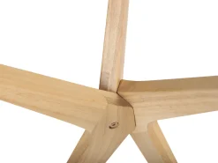 Mesa De Apoio Em Madeira Clara E Tampo De Vidro Temperado Valley