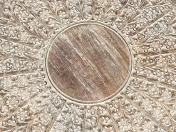 Mesa De Apoio Em Madeira Castanha Clara Santra