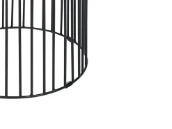 Mesa De Apoio Em Madeira Clara De Mango E Preta Wills