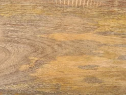 Mesa De Apoio Em Madeira Clara De Mango E Dourada Waihi