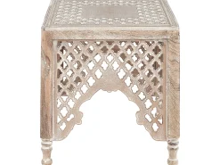 Mesa De Apoio Em Madeira Clara De Mango Kadma