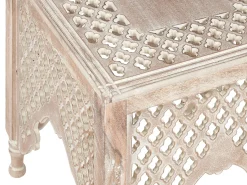 Mesa De Apoio Em Madeira Clara De Mango Kadma