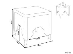 Mesa De Apoio Em Madeira Clara De Mango Kadma