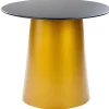 Mesa De Apoio Em Metal Dourado E Preto Kerang