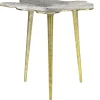 Mesa De Apoio Em Metal Dourado Mimili