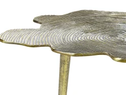 Mesa De Apoio Em Metal Dourado Mimili