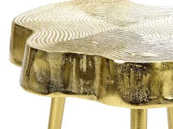 Mesa De Apoio Em Metal Dourado Taupo
