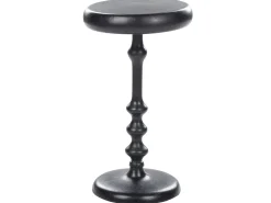 Mesa De Apoio Em Metal Preto Atapo