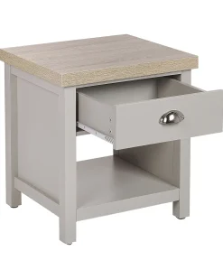 Mesa De Cabeceira Com 1 Gaveta Cinzenta Clio