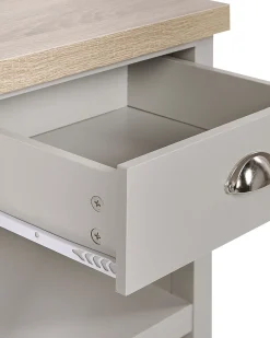 Mesa De Cabeceira Com 1 Gaveta Cinzenta Clio