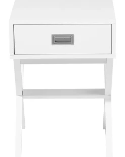 Mesa De Cabeceira Com 1 Gaveta Branca Monroe