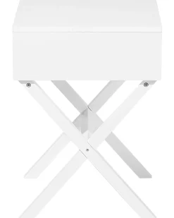 Mesa De Cabeceira Com 1 Gaveta Branca Monroe