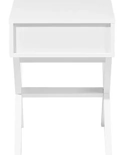 Mesa De Cabeceira Com 1 Gaveta Branca Monroe