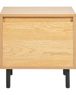 Mesa De Cabeceira Com 1 Gaveta Cor De Madeira Clara Nikea