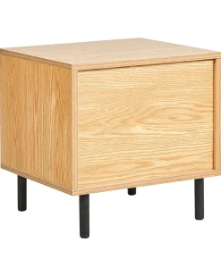 Mesa De Cabeceira Com 1 Gaveta Cor De Madeira Clara Nikea